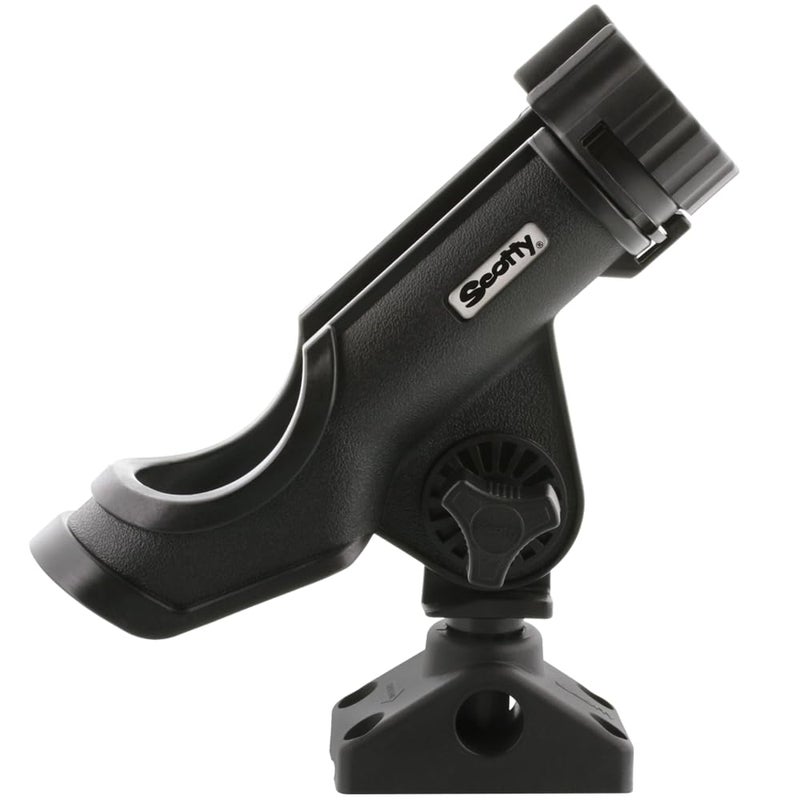 Scotty #230-BK Powerlock Black Rod Holder with #241 Side Deck Mount - Image 3